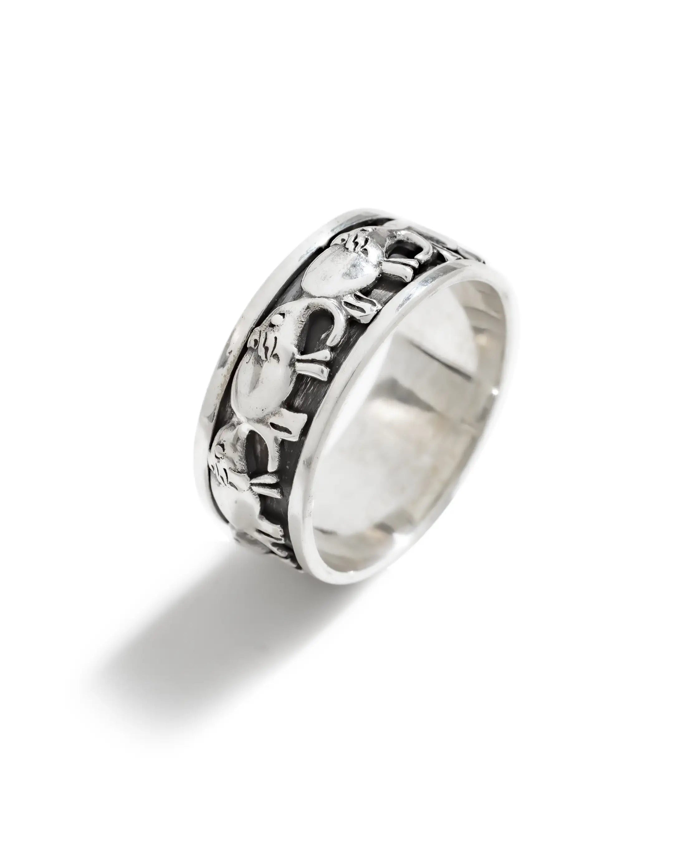 Elephant Fluid | 925 Silver Ring for Women & Men