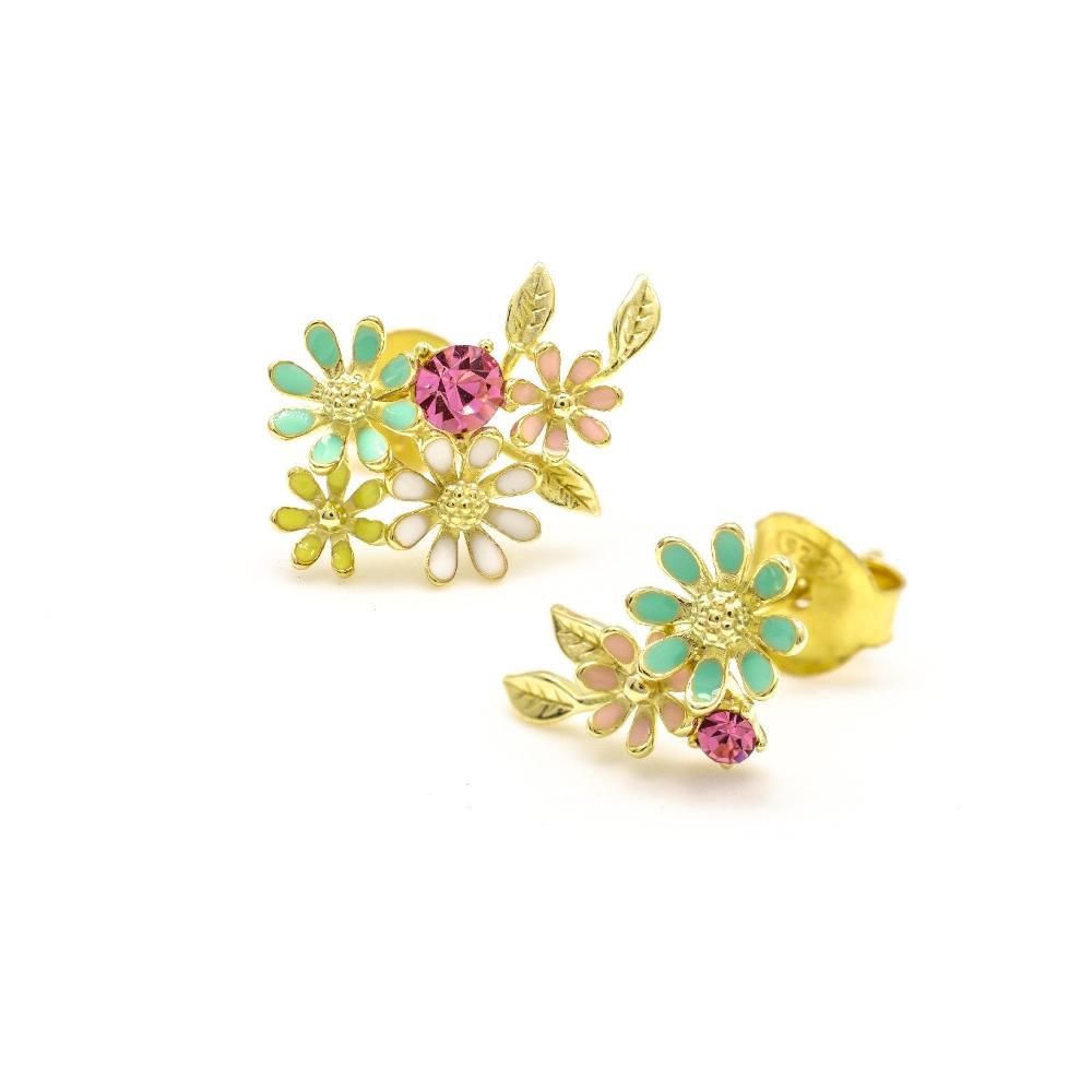 Silver earring, silver earring for women, Beautiful Silver earring, Oprata earrings, colorful hoops, 3d earring, Flower earring, bee earring, Butterfly earring, sunflower earring

