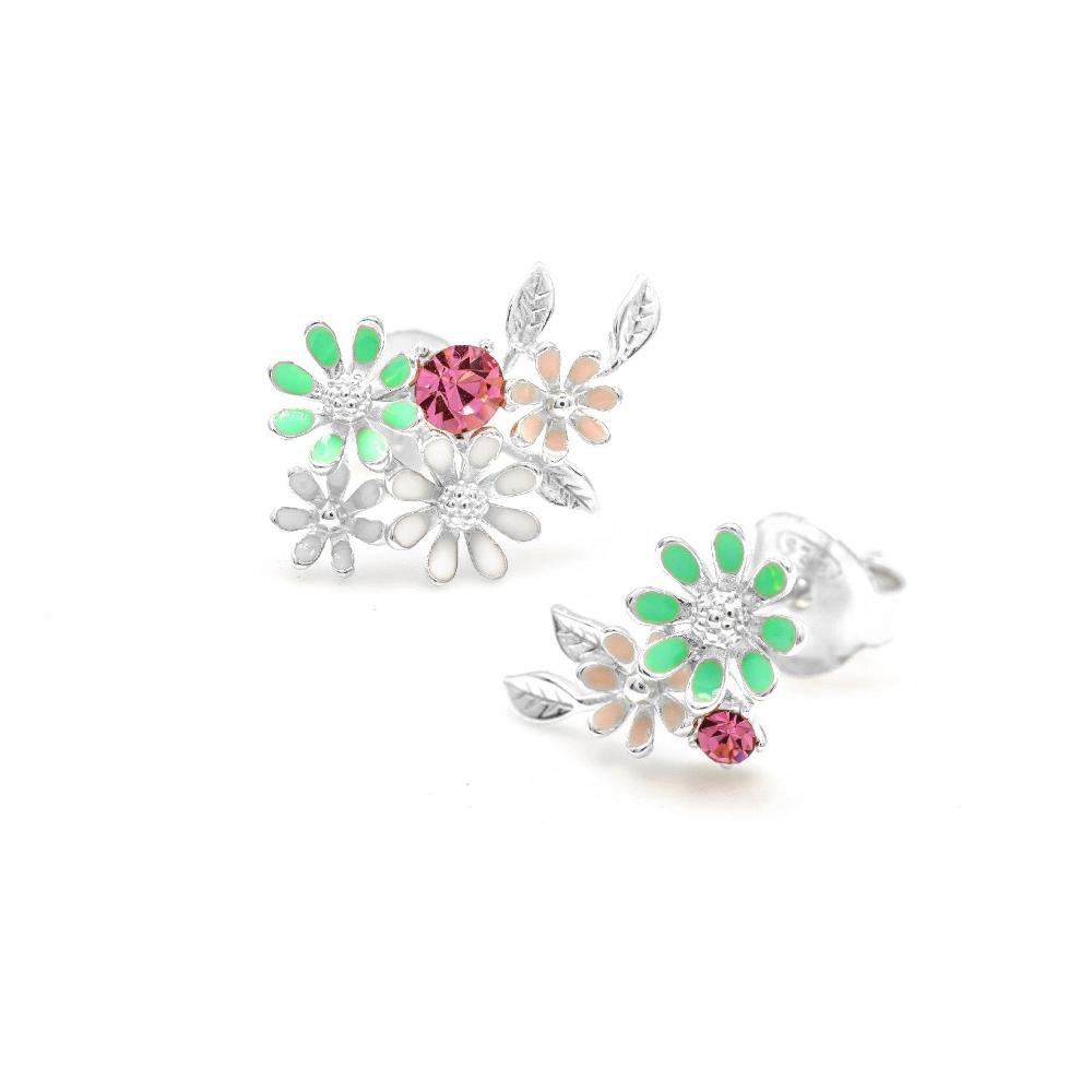 Silver earring, silver earring for women, Beautiful Silver earring, Oprata earrings, colorful hoops, 3d earring, Flower earring, bee earring, Butterfly earring, sunflower earring
