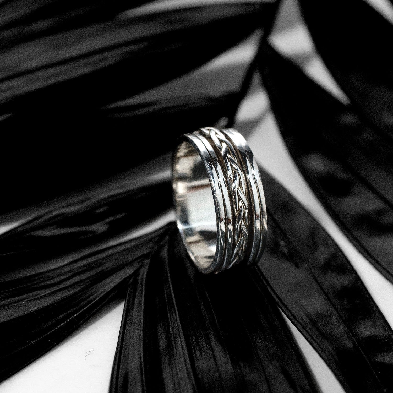 Silver ring, Spinner Ring, Silver ring for woman, Beautiful Silver ring, Oprata Rings, oxidised rings
