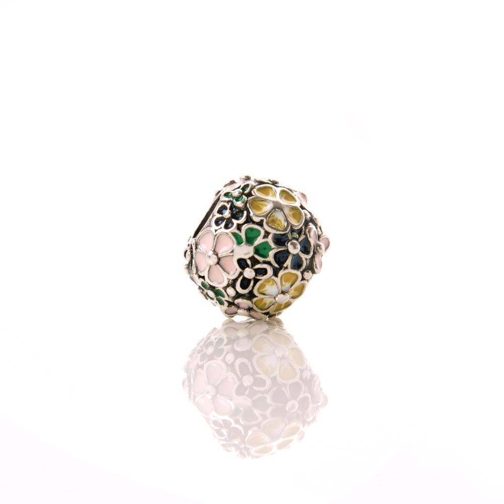 Diamond charms , Silver charms for woman, Beautiful Silver charms, Oprata charms, flower charms, Nature charms, Pearl charms