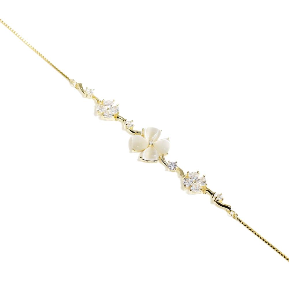 Diamond bracelet , Silver bracelet for woman, Beautiful Silver bracelet, Oprata bracelet, flower bracelet, Nature bracelet, Pearl bracelet