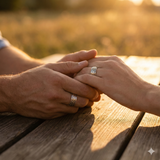 
  Buy Double Flat Braid Fluid | 925 Silver Couple Ring - COUPLE BANDS Online In India
