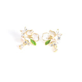 
  Silver earring, silver earring for women, Beautiful Silver earring, Oprata earrings, colorful hoops, 3d earring, Flower earring, bee earring, 

