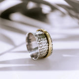 
Silver ring, Spinner Ring, Silver ring for woman, Beautiful Silver ring, Oprata Rings, oxidised rings

