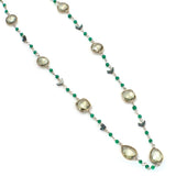 
Green Amethyst Gemstone Necklace | 925 Silver for Woman
