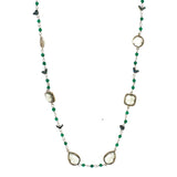 
Green Amethyst Gemstone Necklace | 925 Silver for Woman
