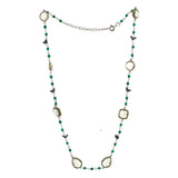 
Green Amethyst Gemstone Necklace | 925 Silver for Woman
