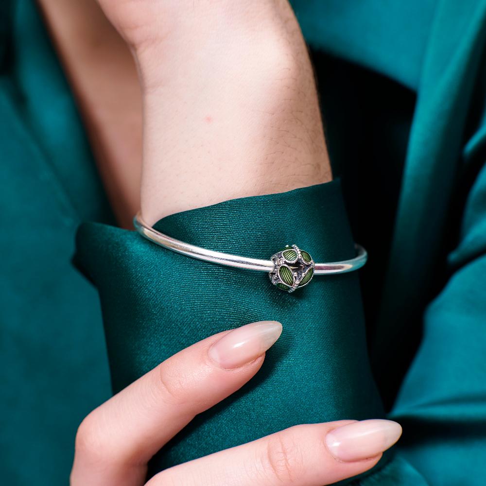 Diamond charms , Silver charms for woman, Beautiful Silver charms, Oprata charms, flower charms, Nature charms, Pearl charms