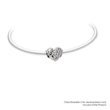 Heart with stars | 925 Silver charms for Bracelets / Chain