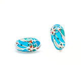  Silver earring, silver earring for women, Beautiful Silver earring, Oprata earrings, colorful hoops, 3d earring
