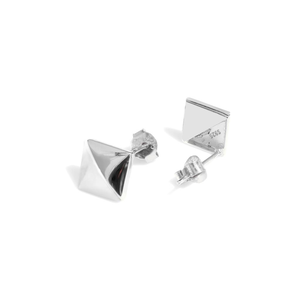 Silver earring, silver earring for women, Beautiful Silver earring, Oprata earrings, colorful hoops, 3d earring, square earring, 
