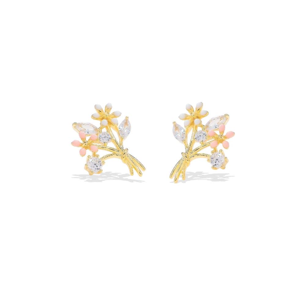 Silver earring, Silver earring for woman, Beautiful Silver earring, Oprata earring, flower earring, Nature earring, Pearl earrings
