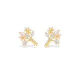 
  Silver earring, Silver earring for woman, Beautiful Silver earring, Oprata earring, flower earring, Nature earring, Pearl earrings

