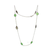 
Labradorite & Green Zade Necklace | Hallmark 925 Silver

