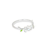 Silver ring, silver ring for woman, Beautiful Silver ring, Oprata ring, flower ring, Nature ring, Pearl ring