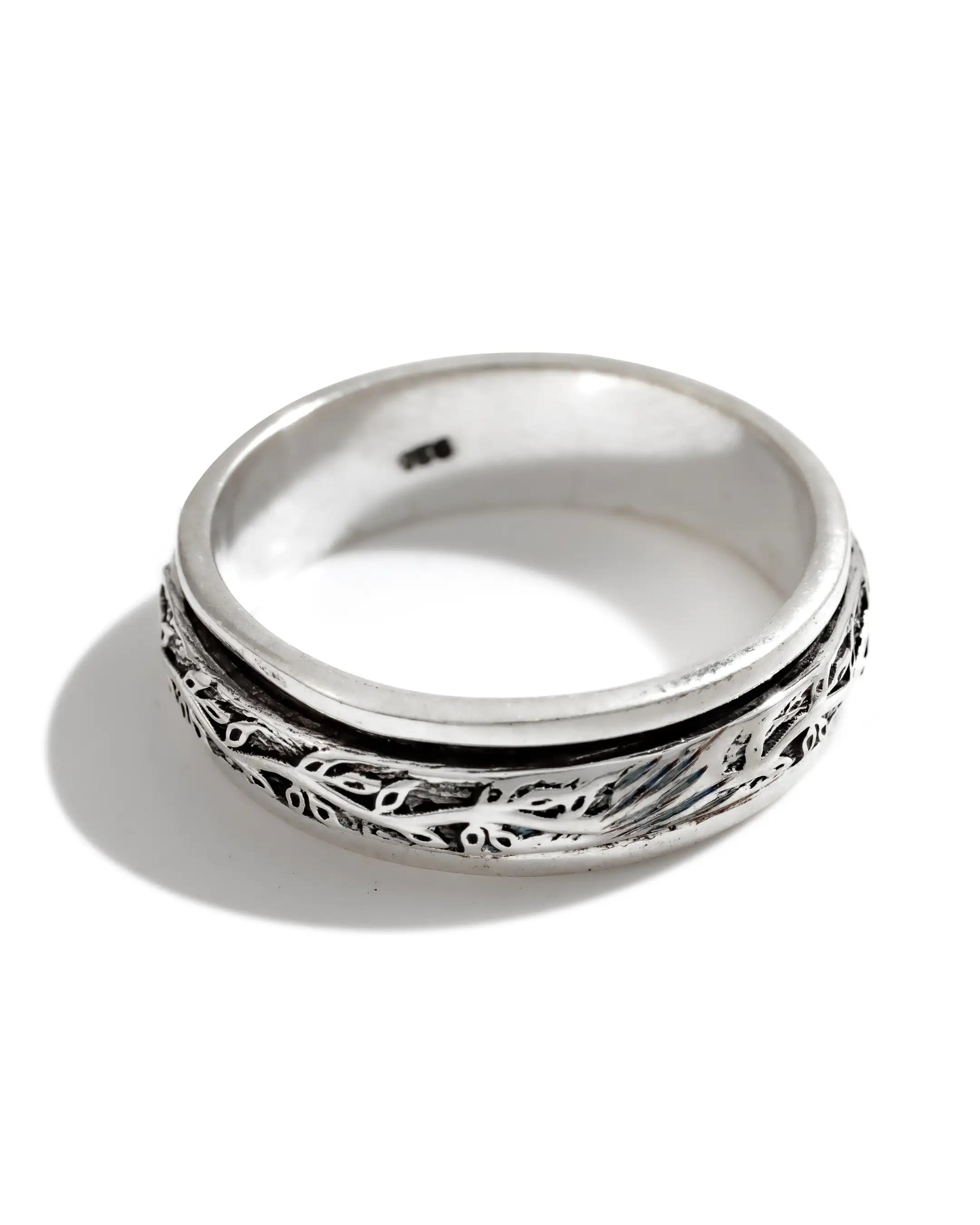 Leafy Vine Fluid | 925 Silver Ring for Women & Men