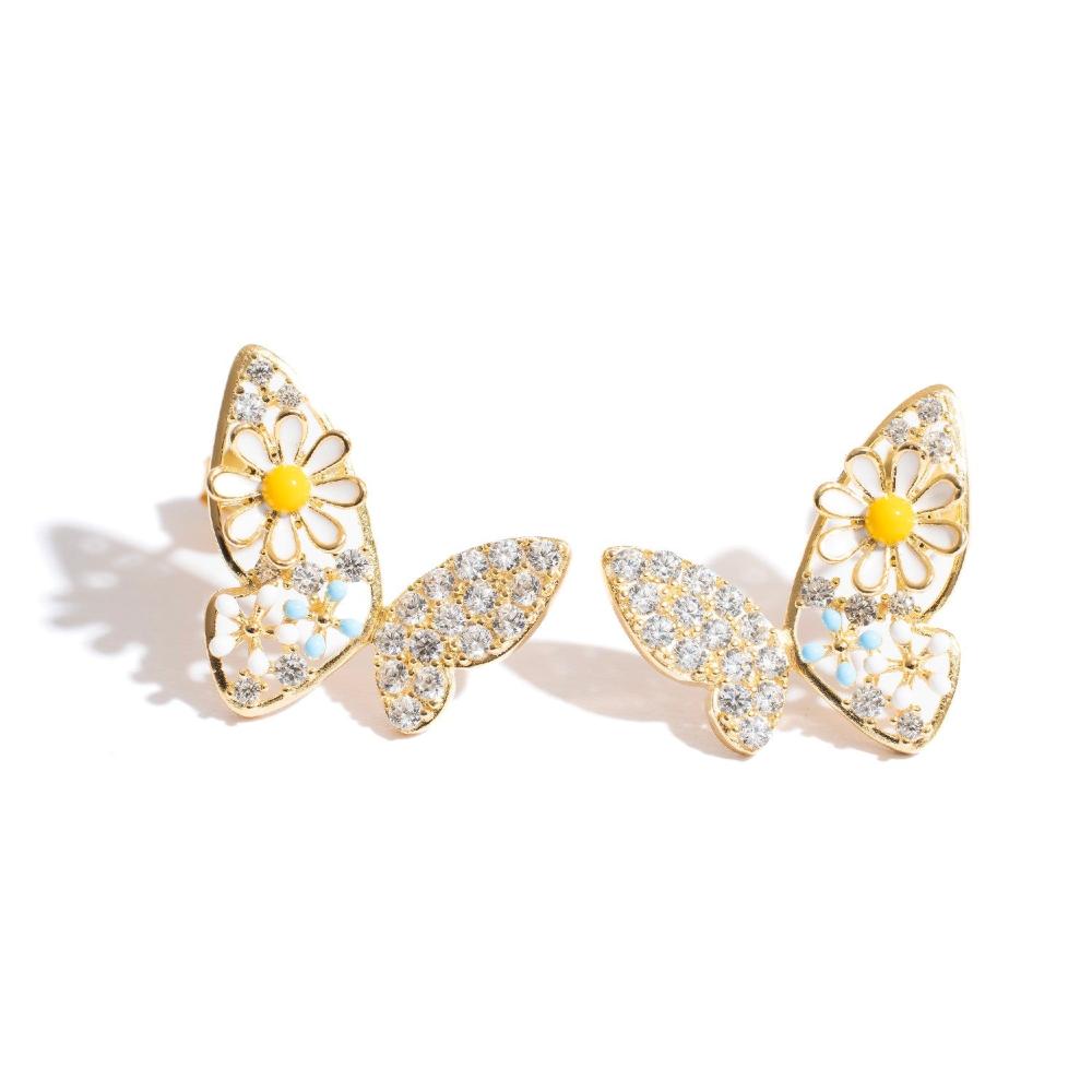 Silver earring, silver earring for woman, Beautiful Silver earring, Oprata earring, butterfly earring, Nature earring, Pearl earrings