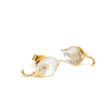 Silver earring, Silver earring for woman, Beautiful Silver earring, Oprata earring, flower earring, Nature earring, Pearl earrings