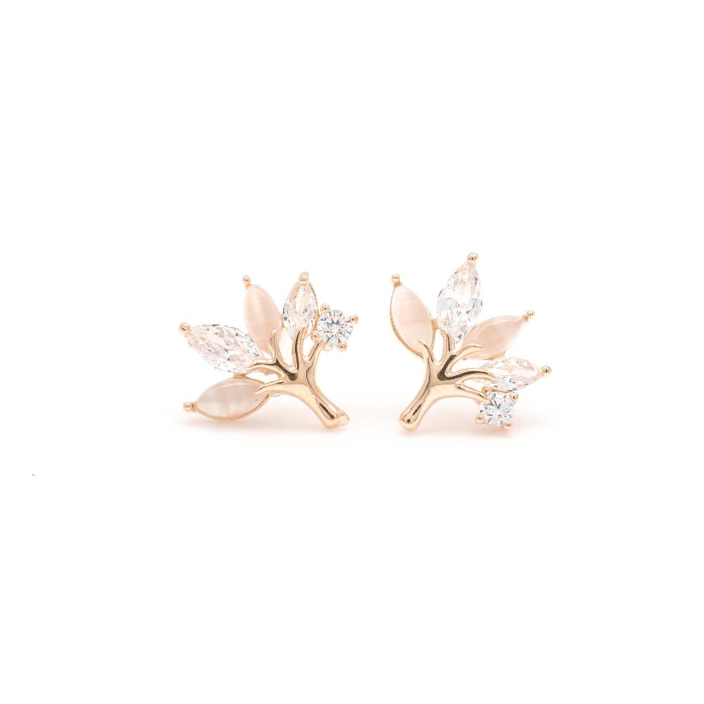 Silver earring, Silver earring for woman, Beautiful Silver earring, Oprata earring, flower earring, Nature earring, Pearl earrings