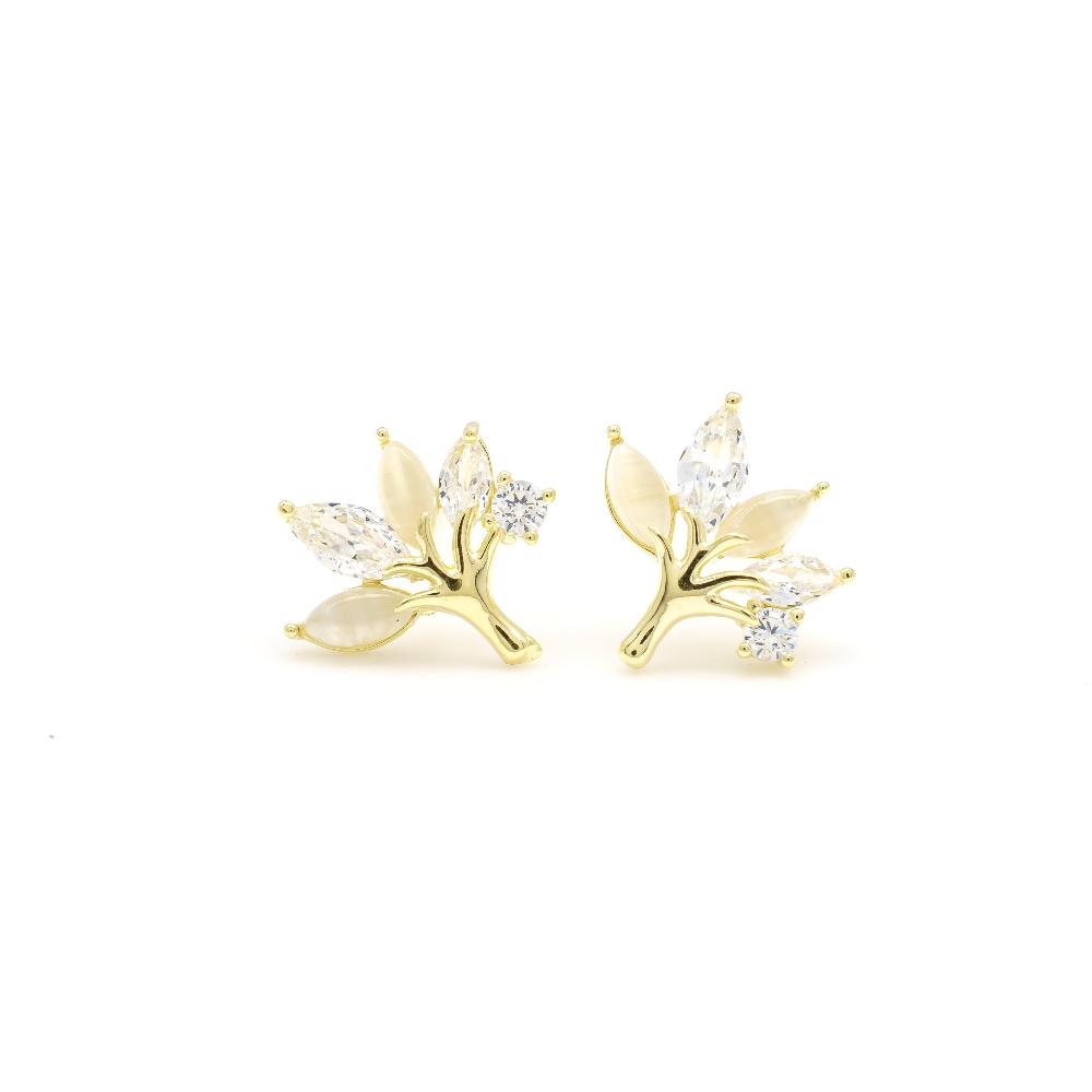 Silver earring, Silver earring for woman, Beautiful Silver earring, Oprata earring, flower earring, Nature earring, Pearl earrings