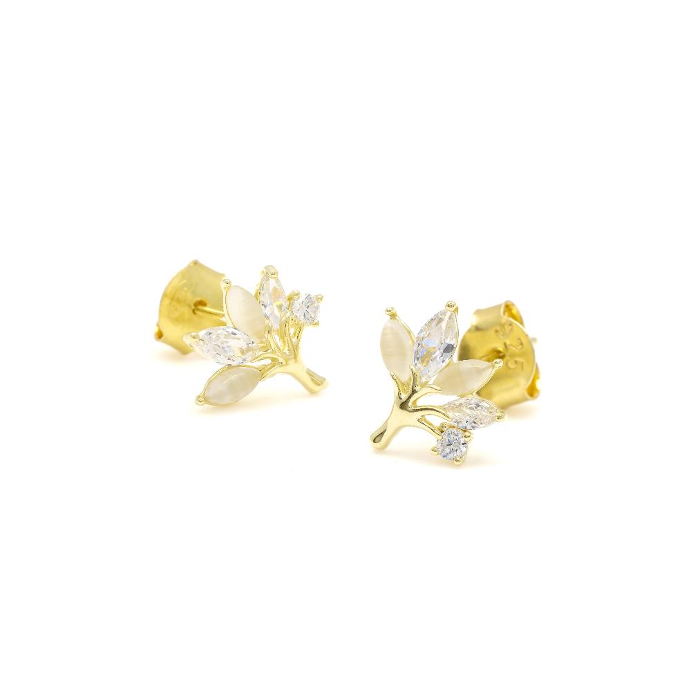 Silver earring, Silver earring for woman, Beautiful Silver earring, Oprata earring, flower earring, Nature earring, Pearl earrings