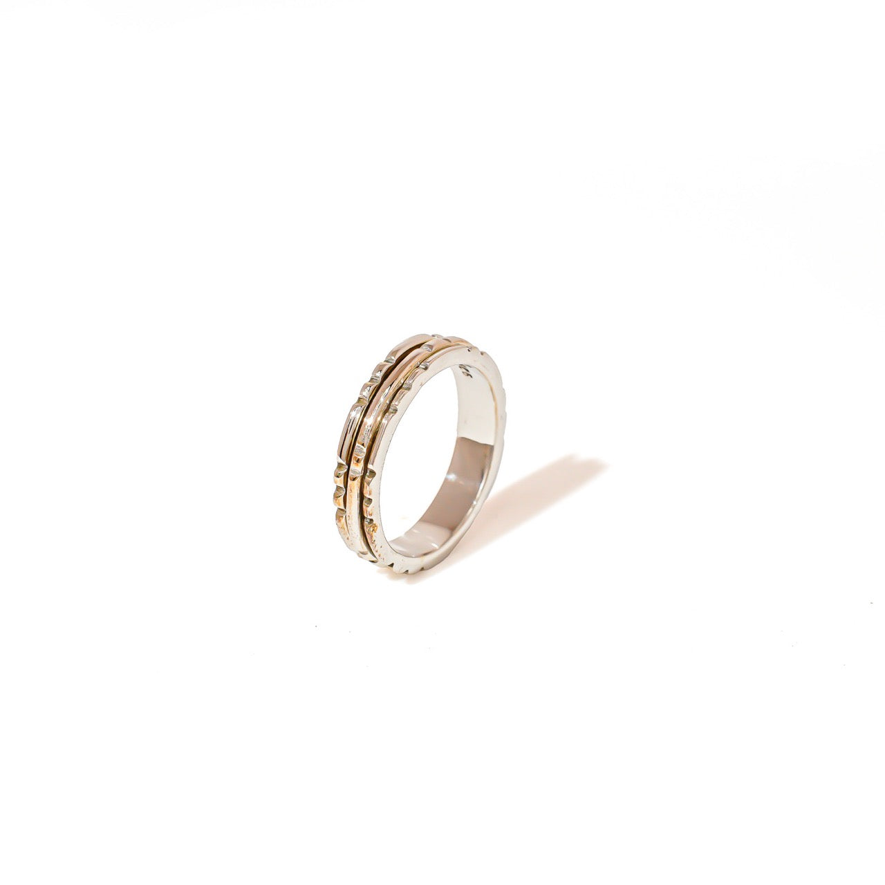 Linear Tristripe Fluid | 925 Silver Ring for Women & Men