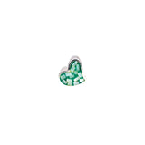 MOP Heart Green | 925 Silver charms for Bracelets / Chain