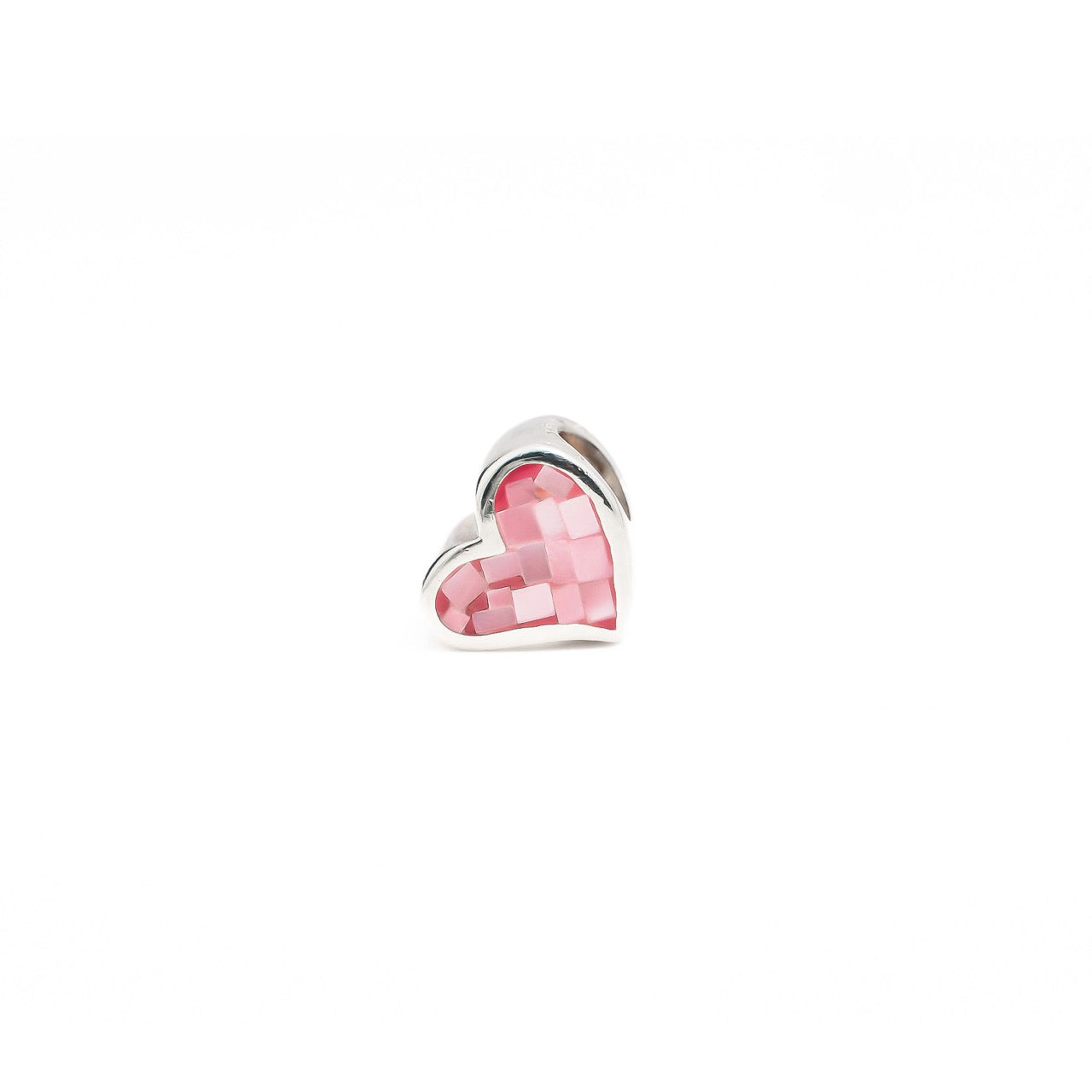 MOP Heart Pink | 925 Silver charms for Bracelets / Chain