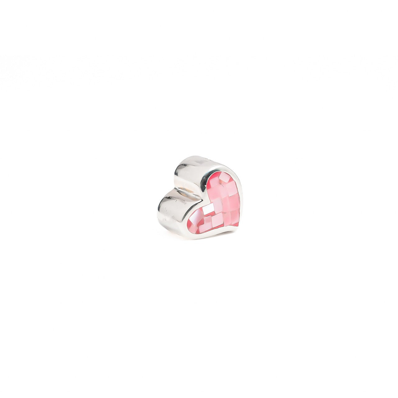 MOP Heart Pink | 925 Silver charms for Bracelets / Chain