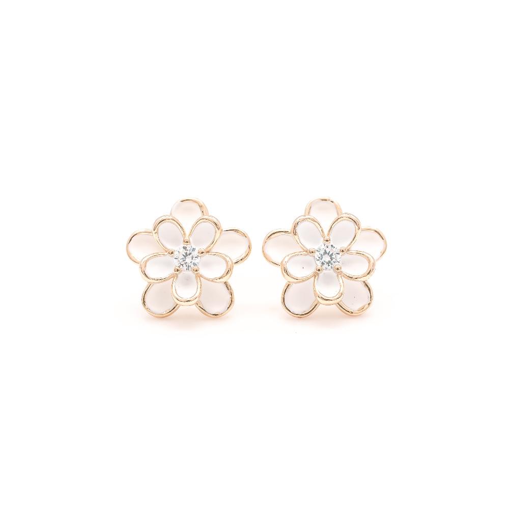 Silver earring, Silver earring for woman, Beautiful Silver earring, Oprata earring, flower earring, Nature earring, 