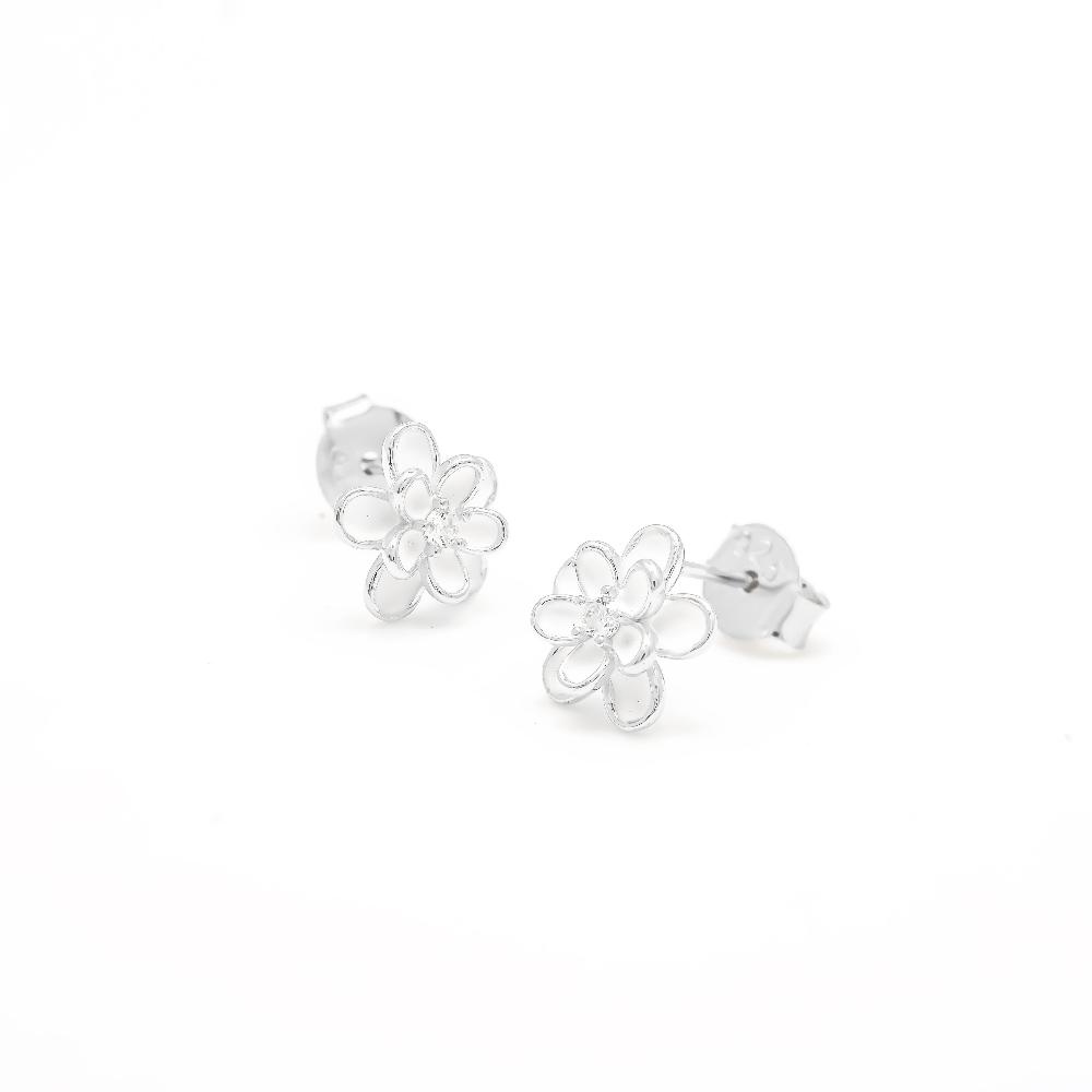 Silver earring, Silver earring for woman, Beautiful Silver earring, Oprata earring, flower earring, Nature earring, 