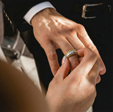 
  Buy Beaded Braid Fluid | 925 Silver Couple Ring - COUPLE BANDS Online In India
