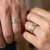 Everbraid Fluid | 925 Silver Couple Ring