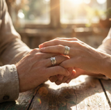 Two Silver Bead Fluid | 925 Silver Couple Ring