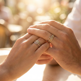 Twisted Fluid | 925 Silver Couple Ring