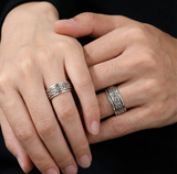 
Bythol Fluid | 925 Silver Couple Ring
