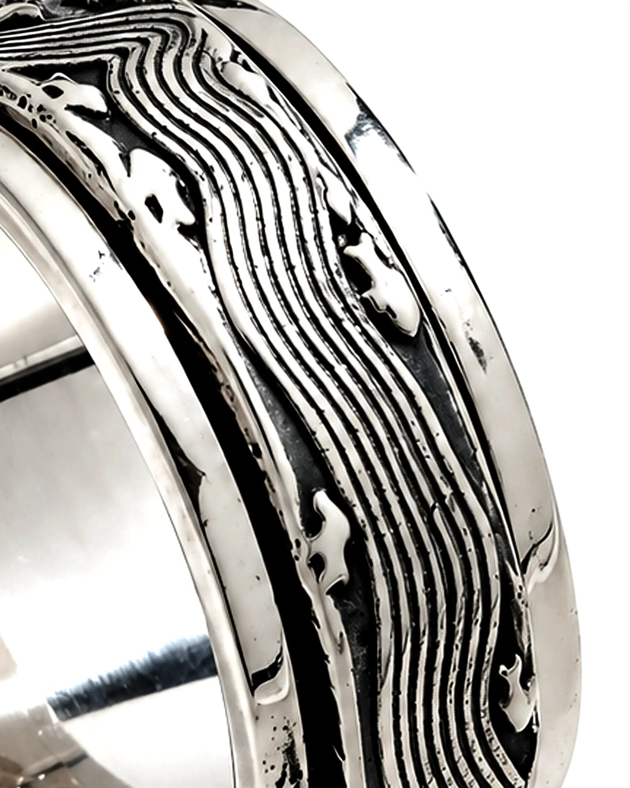 Ocean Wave Fluid | 925 Silver Ring for Women & Men