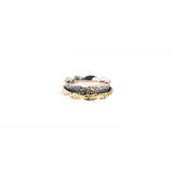 Golden Frill Fluid Ring | Hallmark 925 Silver