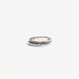 Dotted Wire Fluid Ring | Hallmark 925 Silver