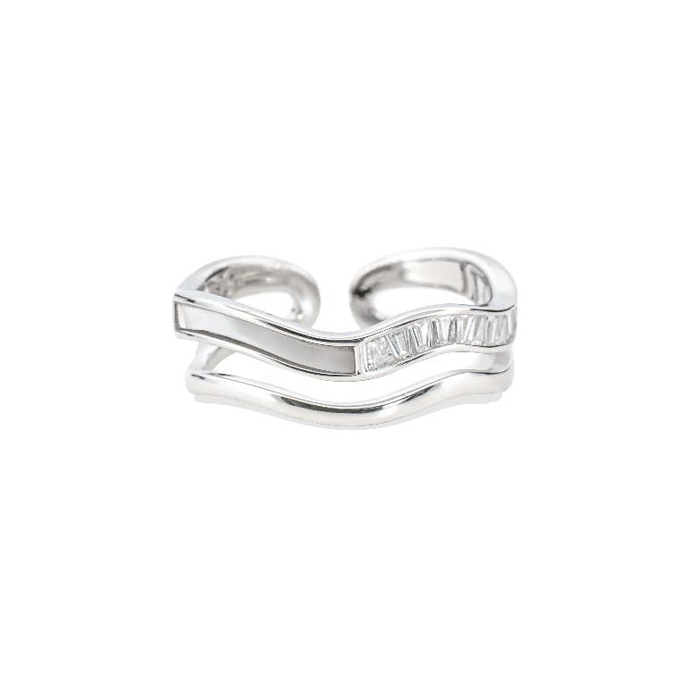 Diamond ring, Silver ring for woman, Beautiful Silver ring, Oprata ring, flower ring, Nature ring, Pearl ring