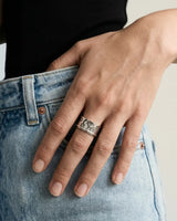 
  Buy Paw Print Fluid | 925 Silver Ring for Women & Men Online In India at Oprata
