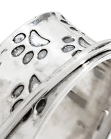 
  Buy Paw Print Fluid | 925 Silver Ring for Women & Men Online In India at Oprata
