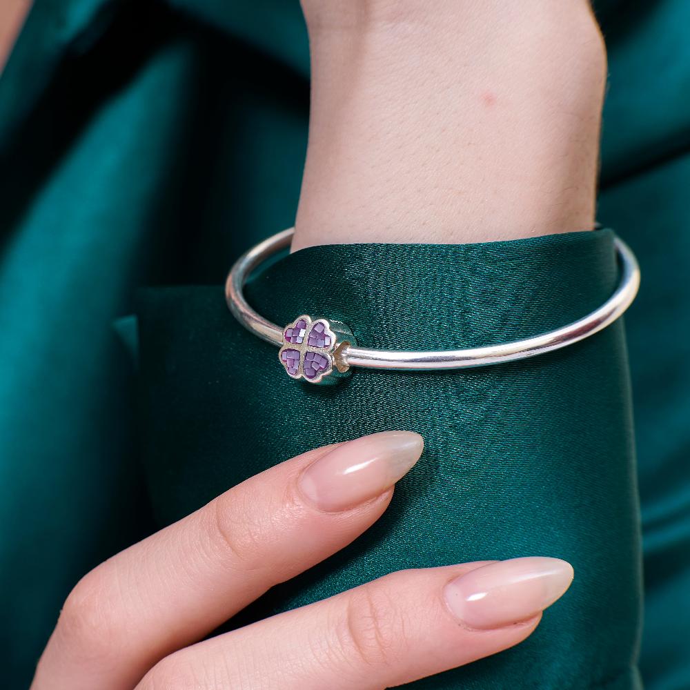 Diamond charms , Silver charms for woman, Beautiful Silver charms, Oprata charms, flower charms, Nature charms, Pearl charms