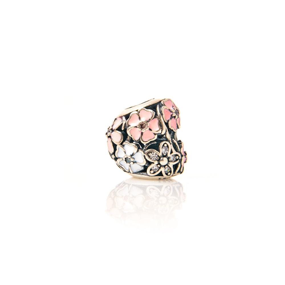 Diamond charms , Silver charms for woman, Beautiful Silver charms, Oprata charms, flower charms, Nature charms, Pearl charms