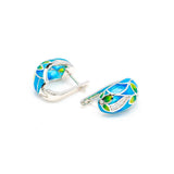 
  Silver earring, silver earring for women, Beautiful Silver earring, Oprata earrings, colorful earring, 3d earring
