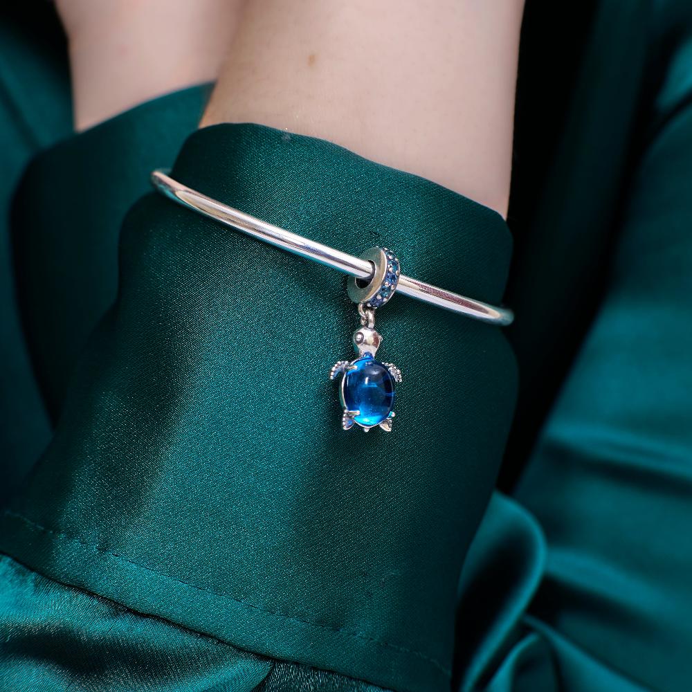 Sea Turtle Hanging | 925 Silver charms for Bracelets / Chain - OPRATA