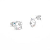 
  Silver earring, Silver earring for woman, Beautiful Silver earring, Oprata earring, flower earring, Nature earring, Pearl earrings

