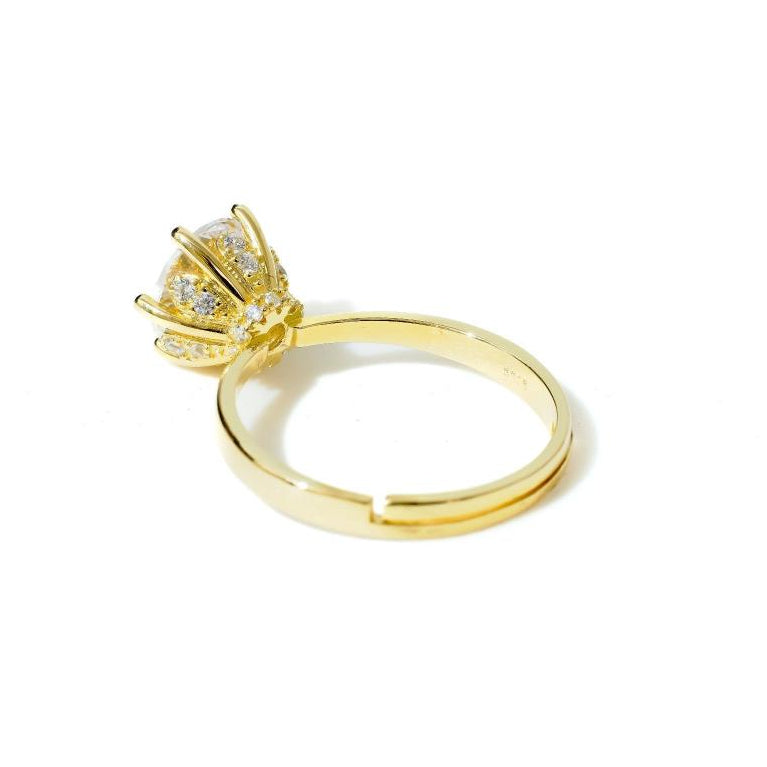 Diamond ring, Silver ring for woman, Beautiful Silver ring, Oprata ring, flower ring, Nature ring, Pearl ring