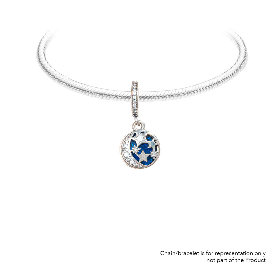 Starry Night | 925 Silver charms for Bracelets / Chain - OPRATA